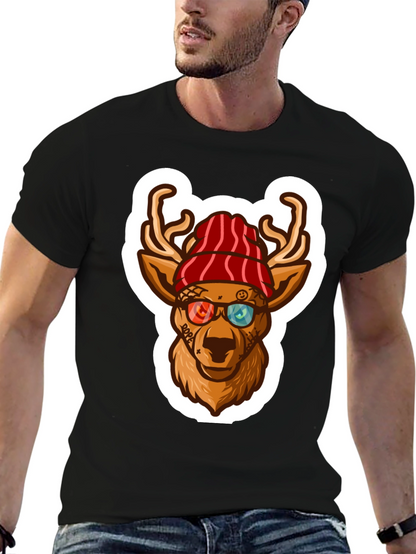 Cool Deer Graphic Tee - Urban Style