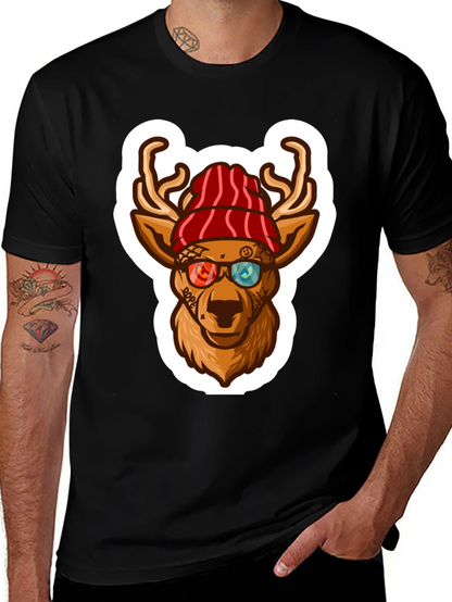 Cool Deer Graphic Tee - Urban Style