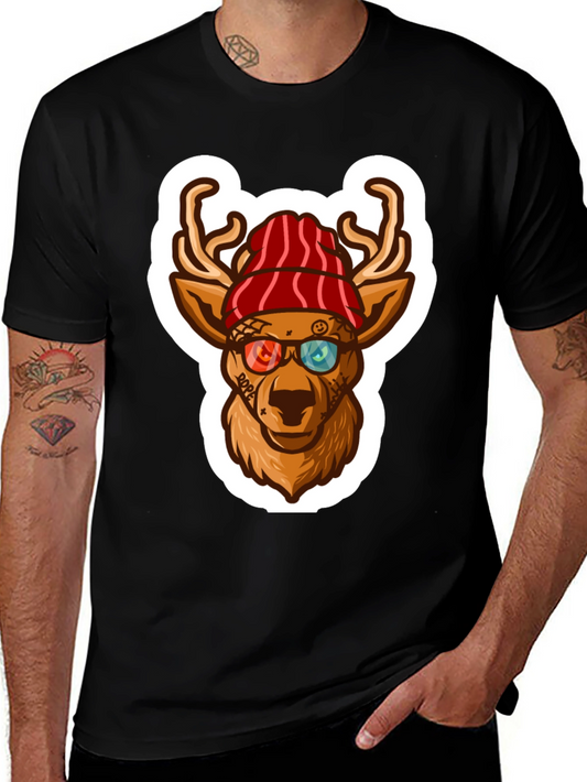 Cool Deer Graphic Tee - Urban Style