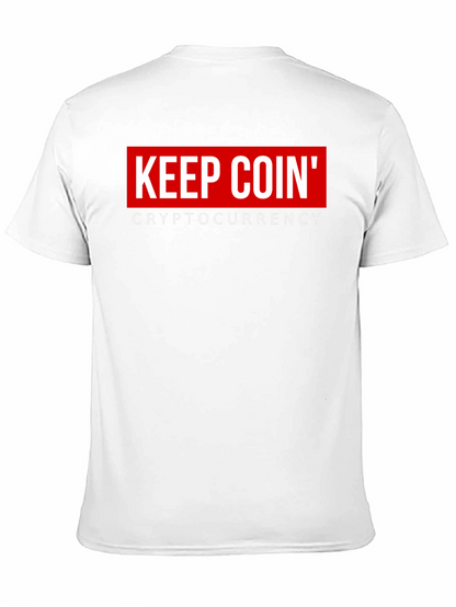 Keep Coin Cryptocurrency Black Graphic T-Shirt