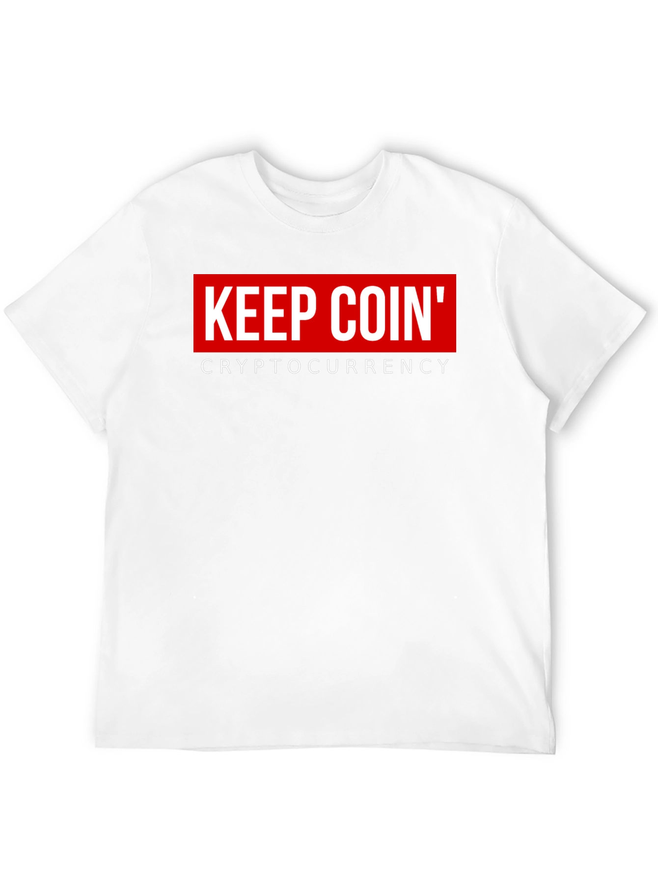 Keep Coin Cryptocurrency Black Graphic T-Shirt
