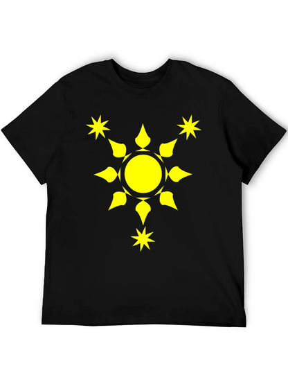 Sunburst Graphic Tee - Black Cotton Comfort Fit
