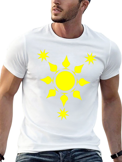 Sunburst Graphic Tee - Black Cotton Comfort Fit