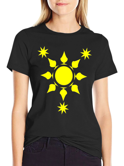 Sunburst Graphic Tee - Black Cotton Comfort Fit