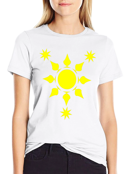 Sunburst Graphic Tee - Black Cotton Comfort Fit