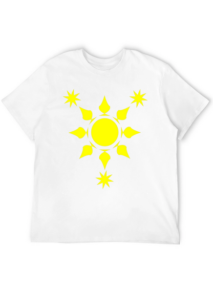 Sunburst Graphic Tee - Black Cotton Comfort Fit