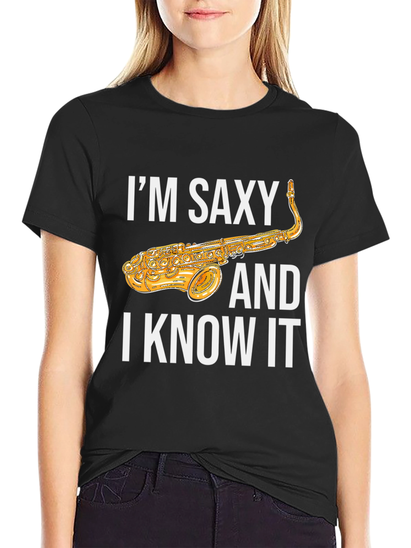 Im Saxy and I Know It Saxophone T-Shirt
