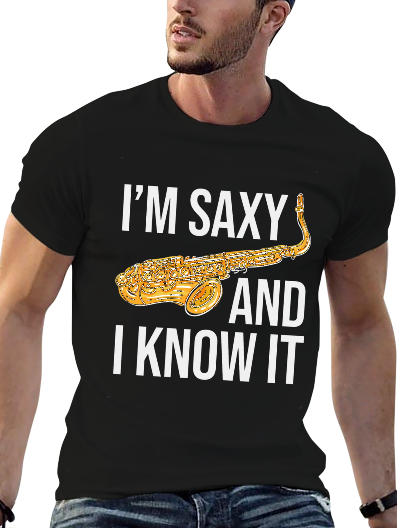 Im Saxy and I Know It Saxophone T-Shirt