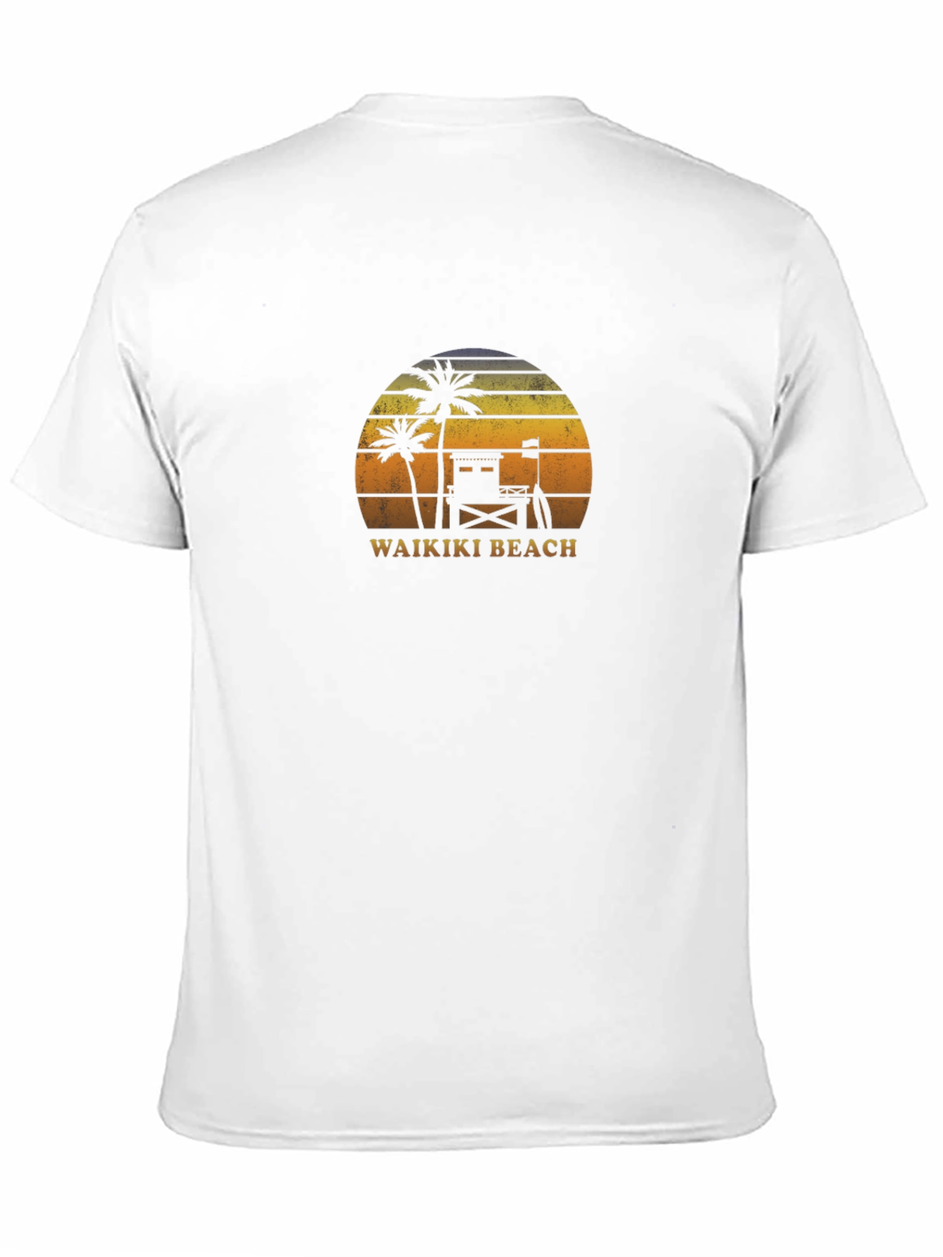 Waikiki Beach Sunset Graphic T-Shirt
