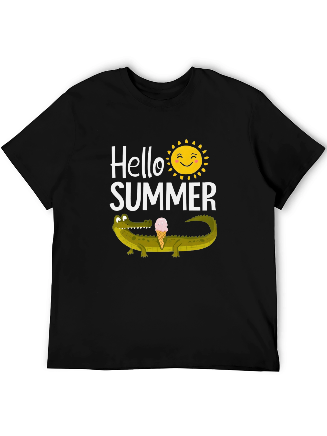 Hello Summer Crocodile Graphic Tee