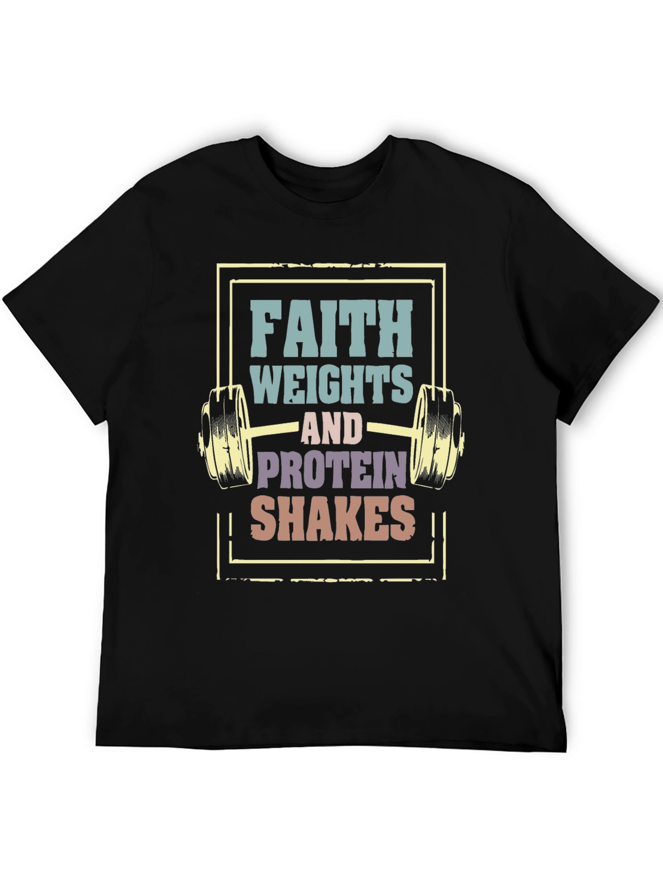 Faith Weights Protein Shakes Graphic Tee