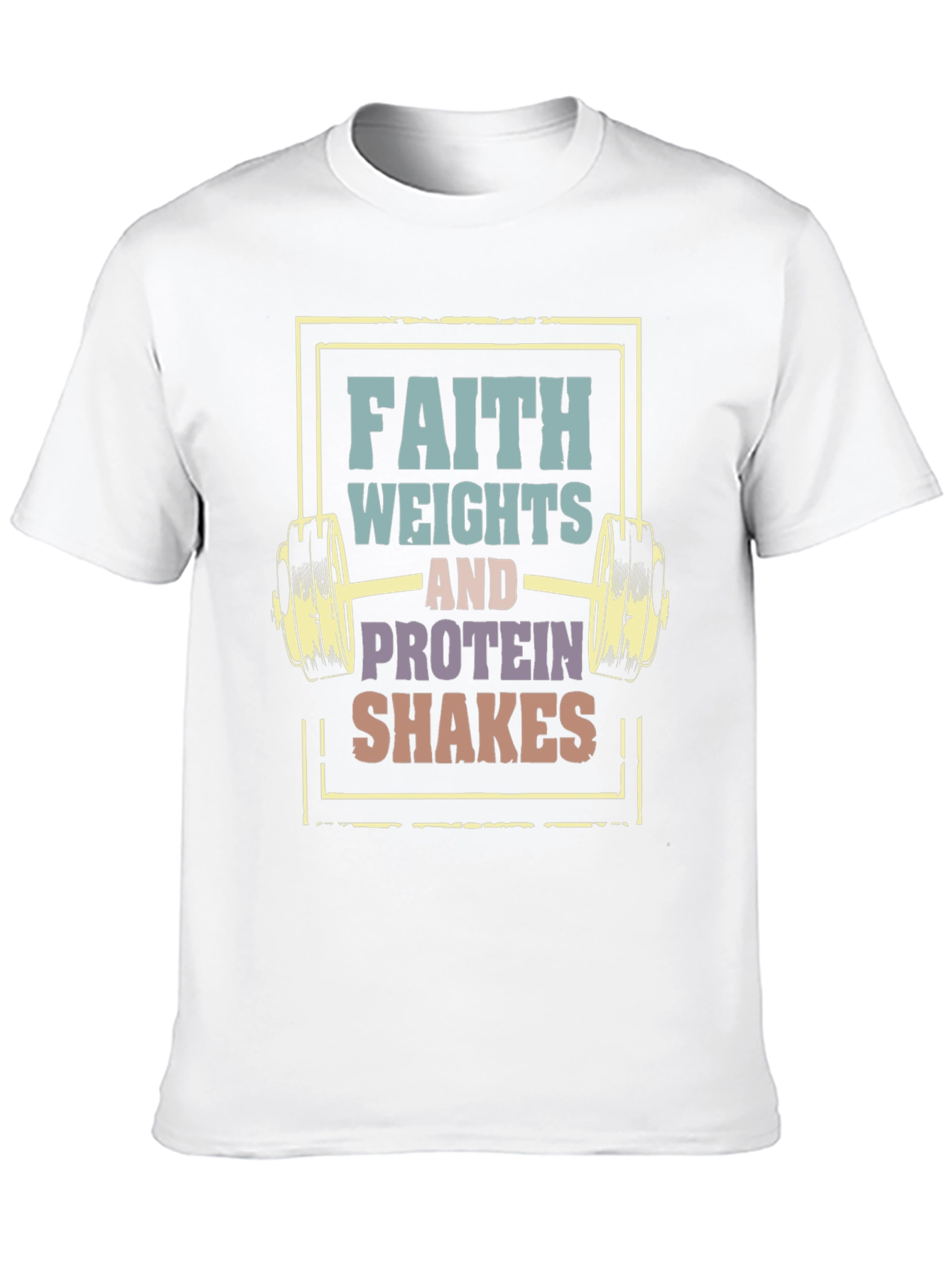 Faith Weights Protein Shakes Graphic Tee