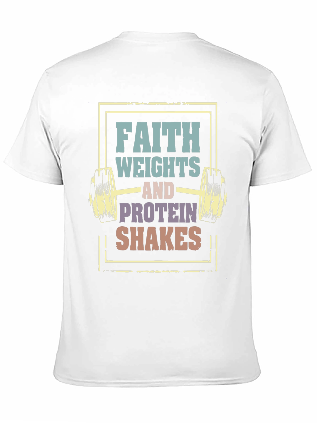 Faith Weights Protein Shakes Graphic Tee