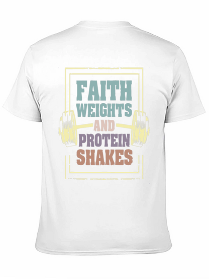 Faith Weights Protein Shakes Graphic Tee