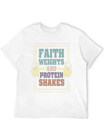 Faith Weights Protein Shakes Graphic Tee