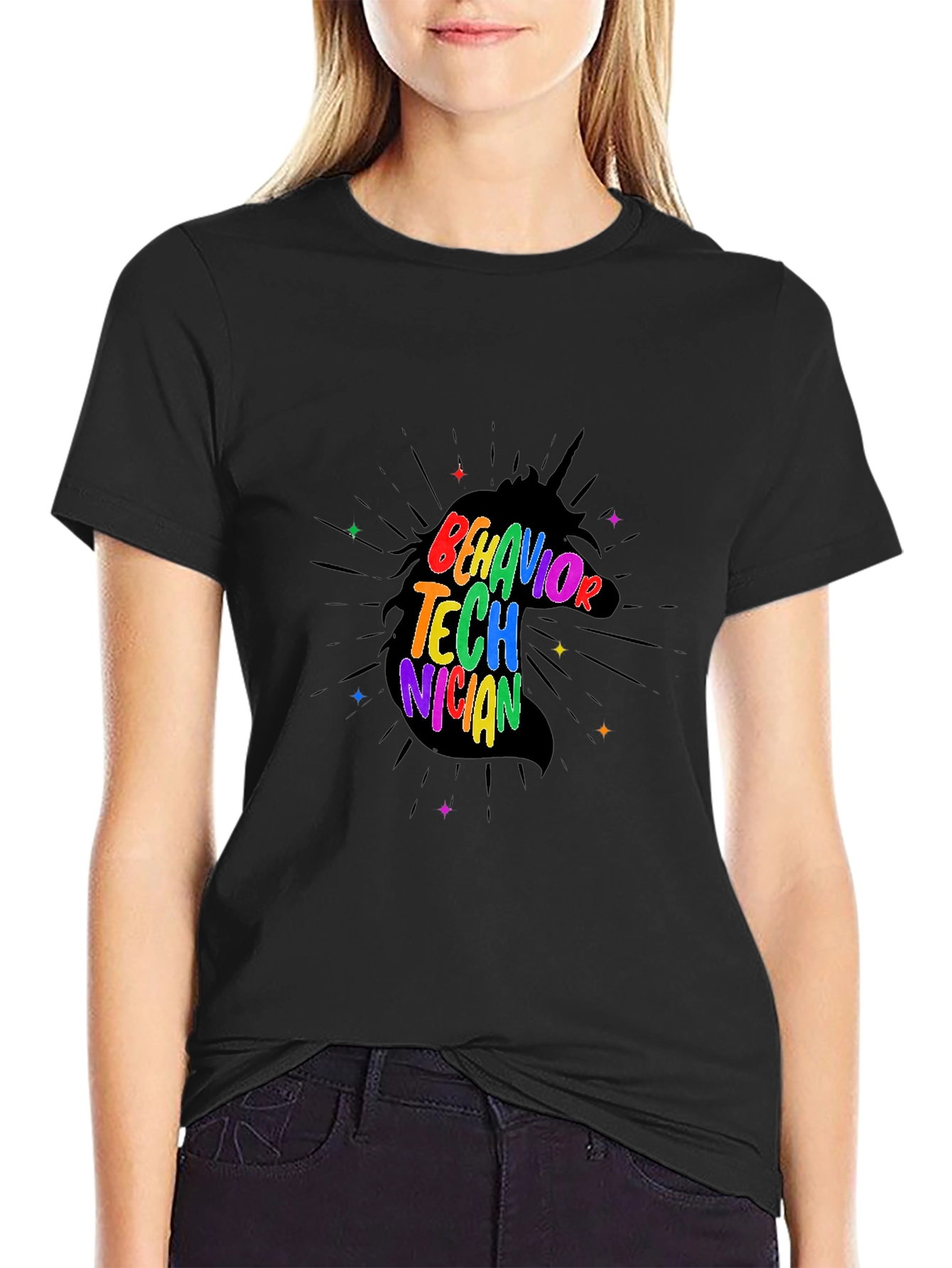 Behavior Technician Rainbow Unicorn T-Shirt