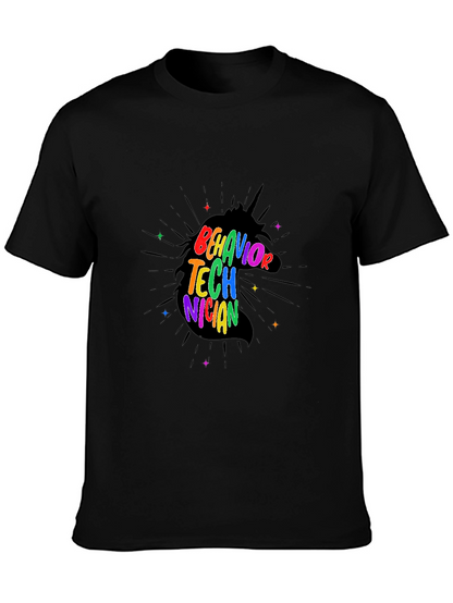 Behavior Technician Rainbow Unicorn T-Shirt