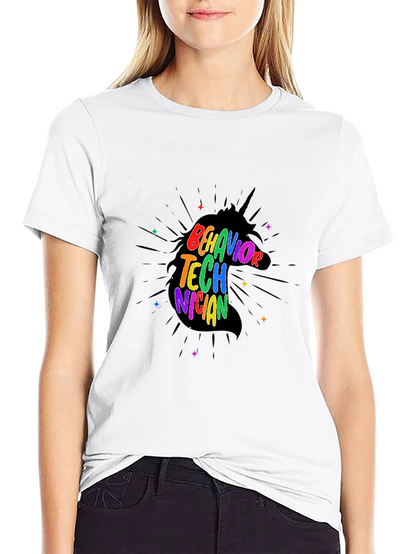 Behavior Technician Rainbow Unicorn T-Shirt