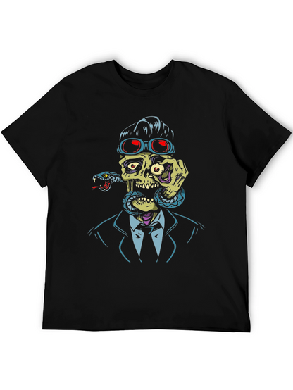 Skull & Snake Graphic T-Shirt