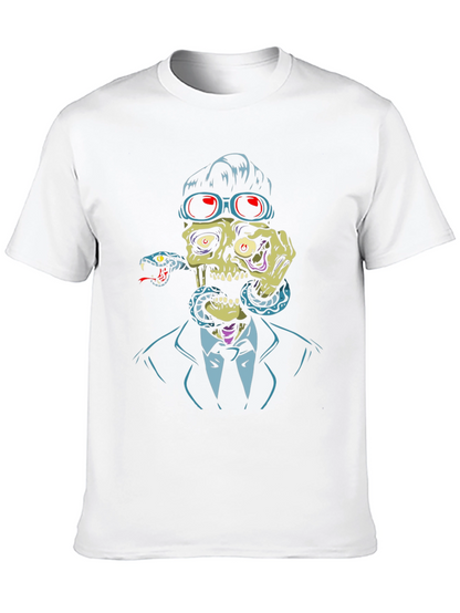 Skull & Snake Graphic T-Shirt