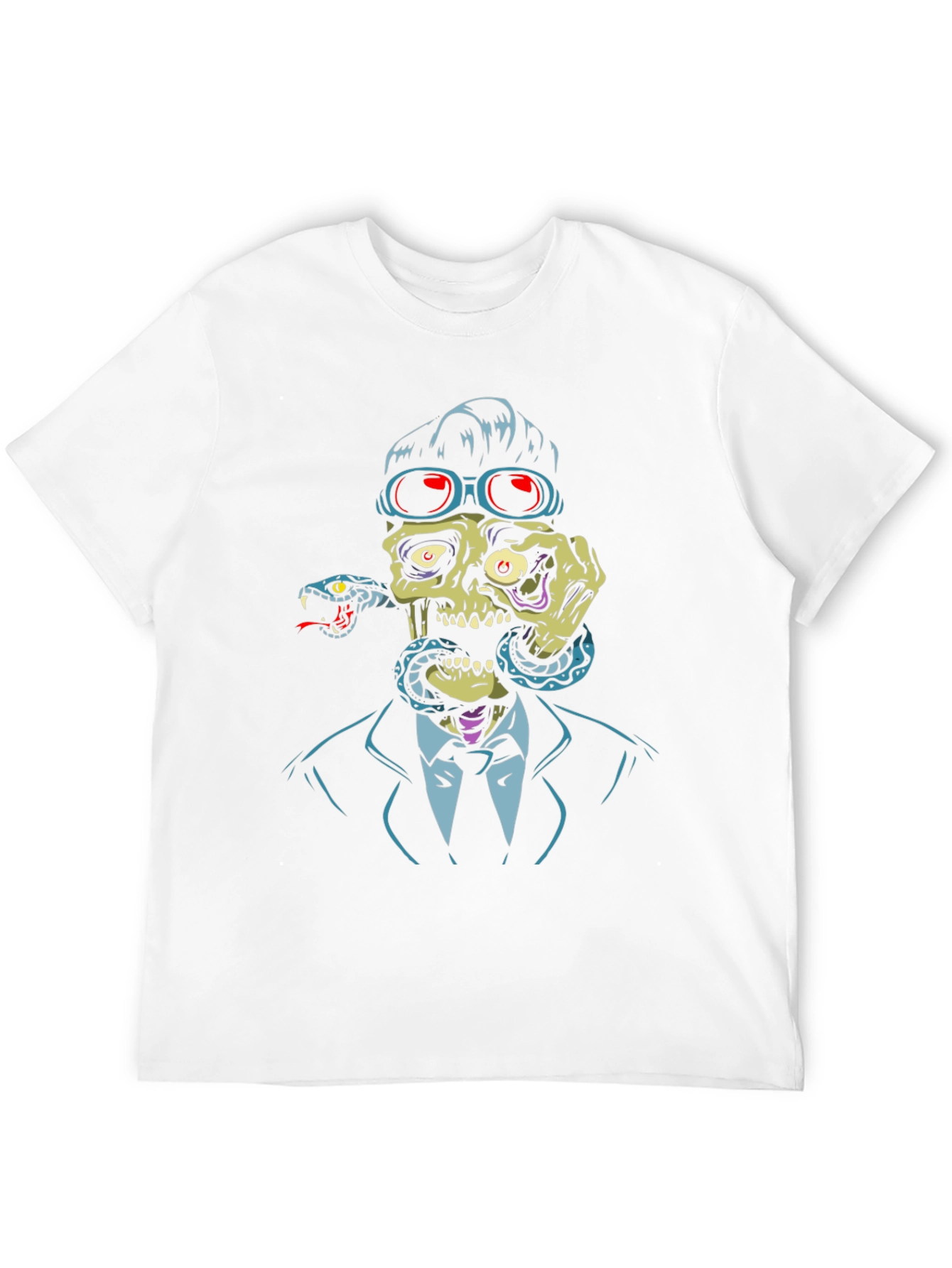 Skull & Snake Graphic T-Shirt