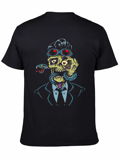 Skull & Snake Graphic T-Shirt