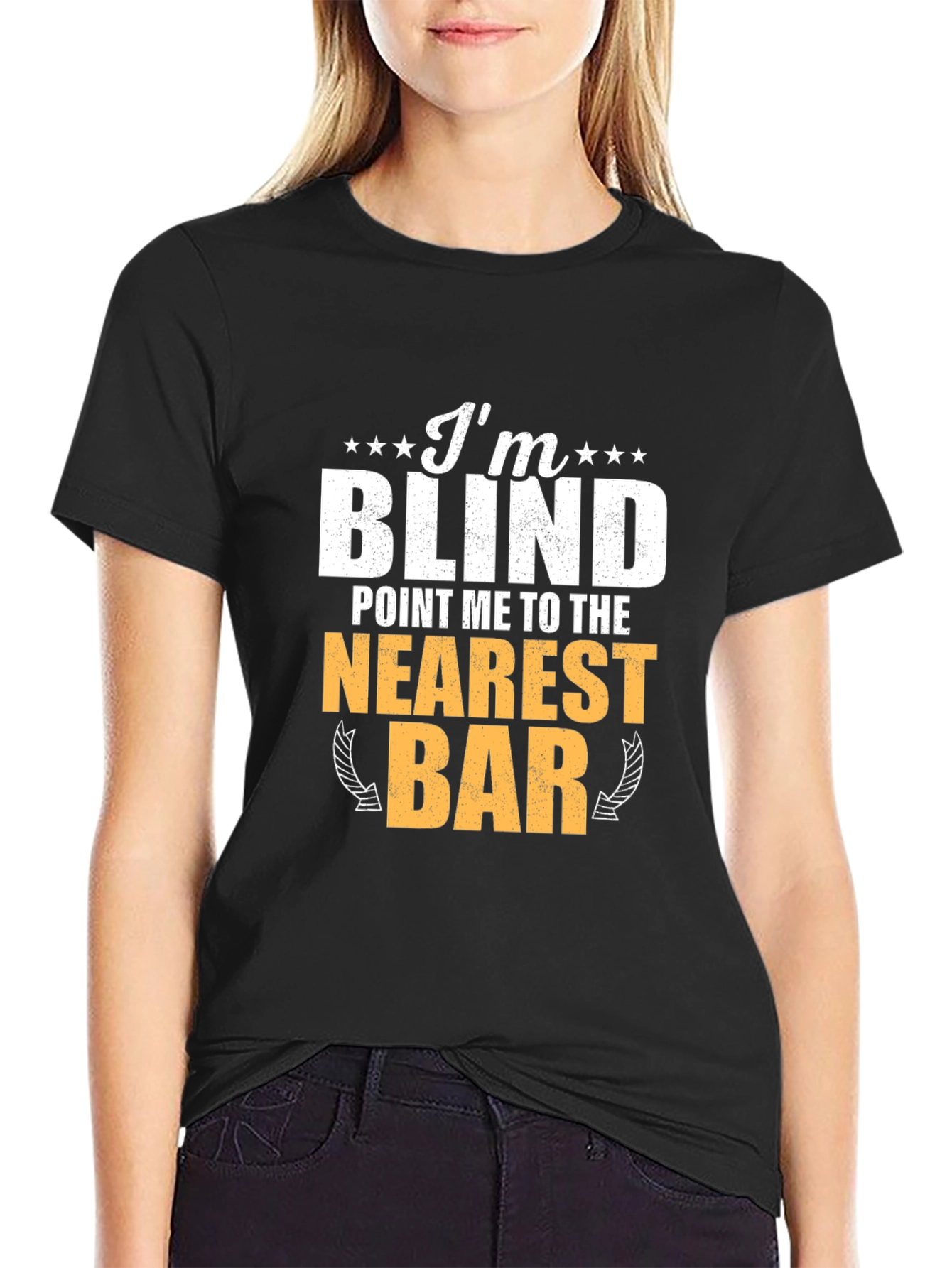 Im Blind T-Shirt Funny Bar Drinking Tee