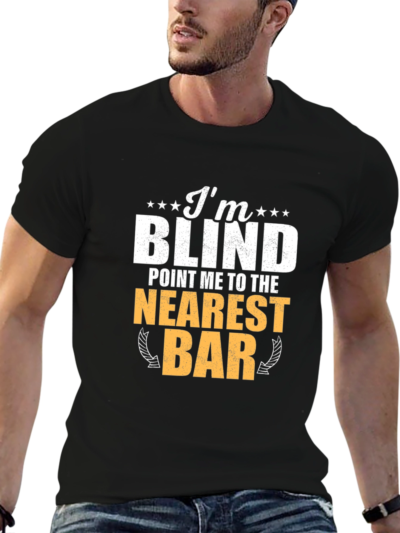 Im Blind T-Shirt Funny Bar Drinking Tee