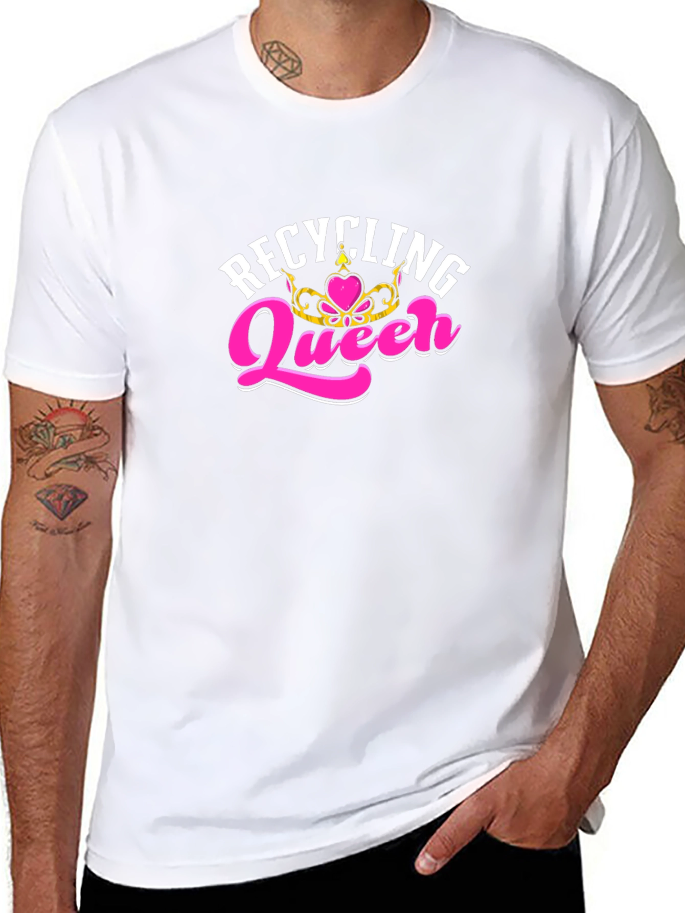 Recycling Queen T-Shirt - Black Tee