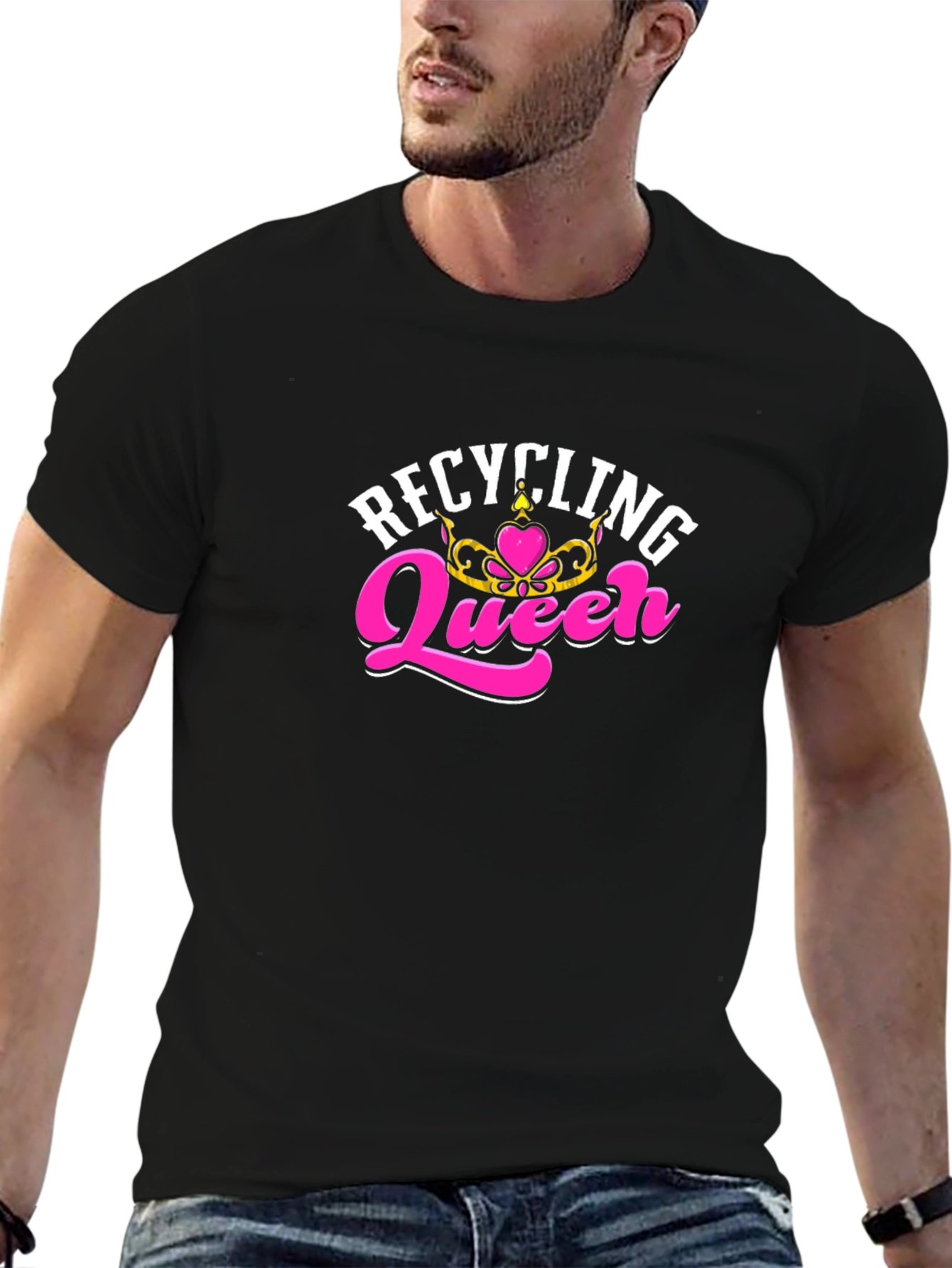 Recycling Queen T-Shirt - Black Tee
