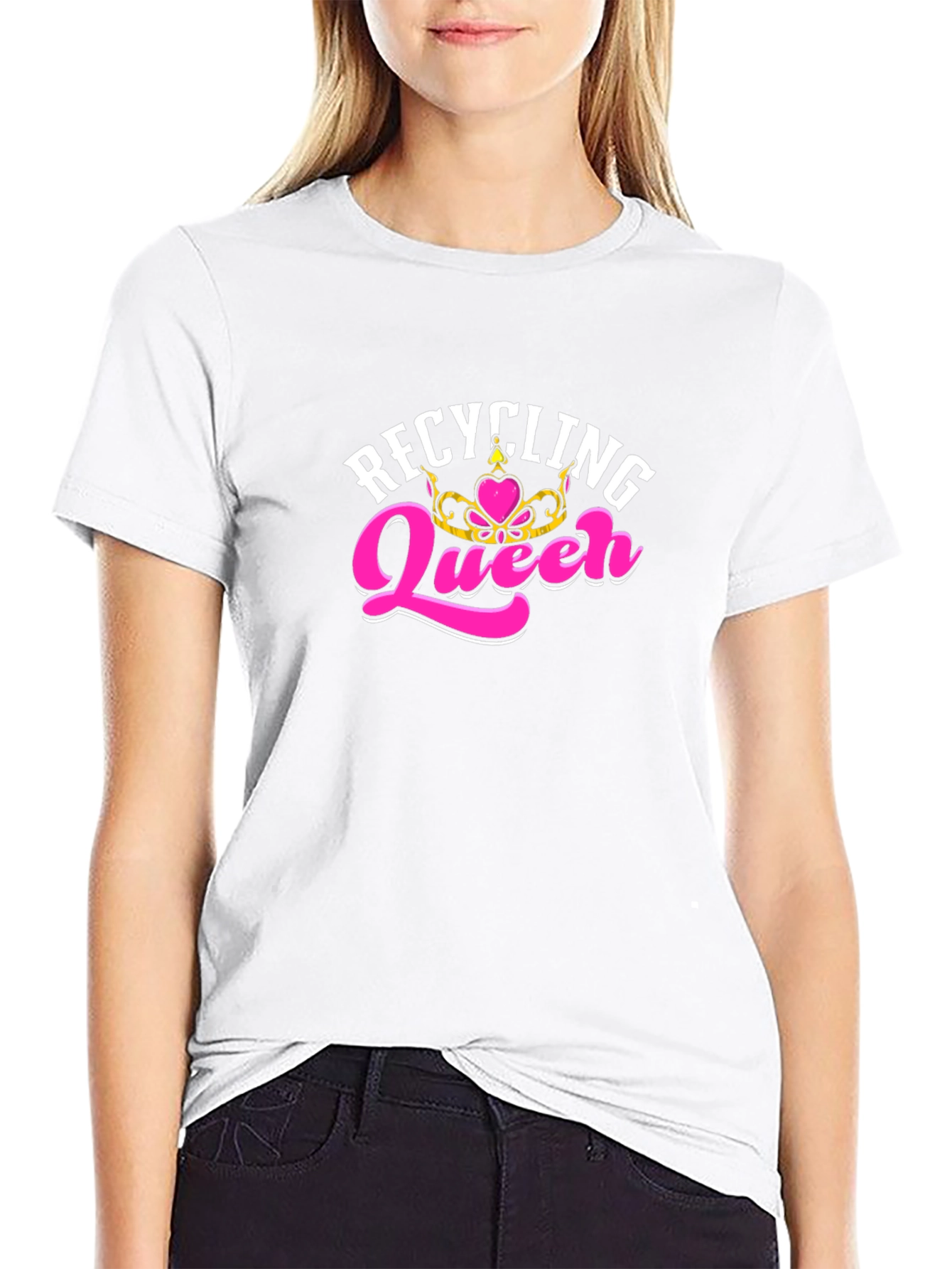 Recycling Queen T-Shirt - Black Tee