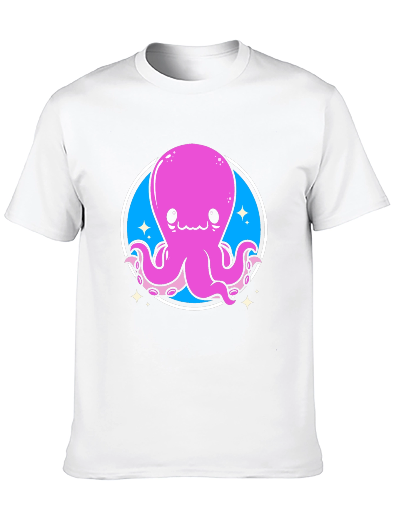 Cute Octopus Graphic Tee - Black Unisex T-Shirt