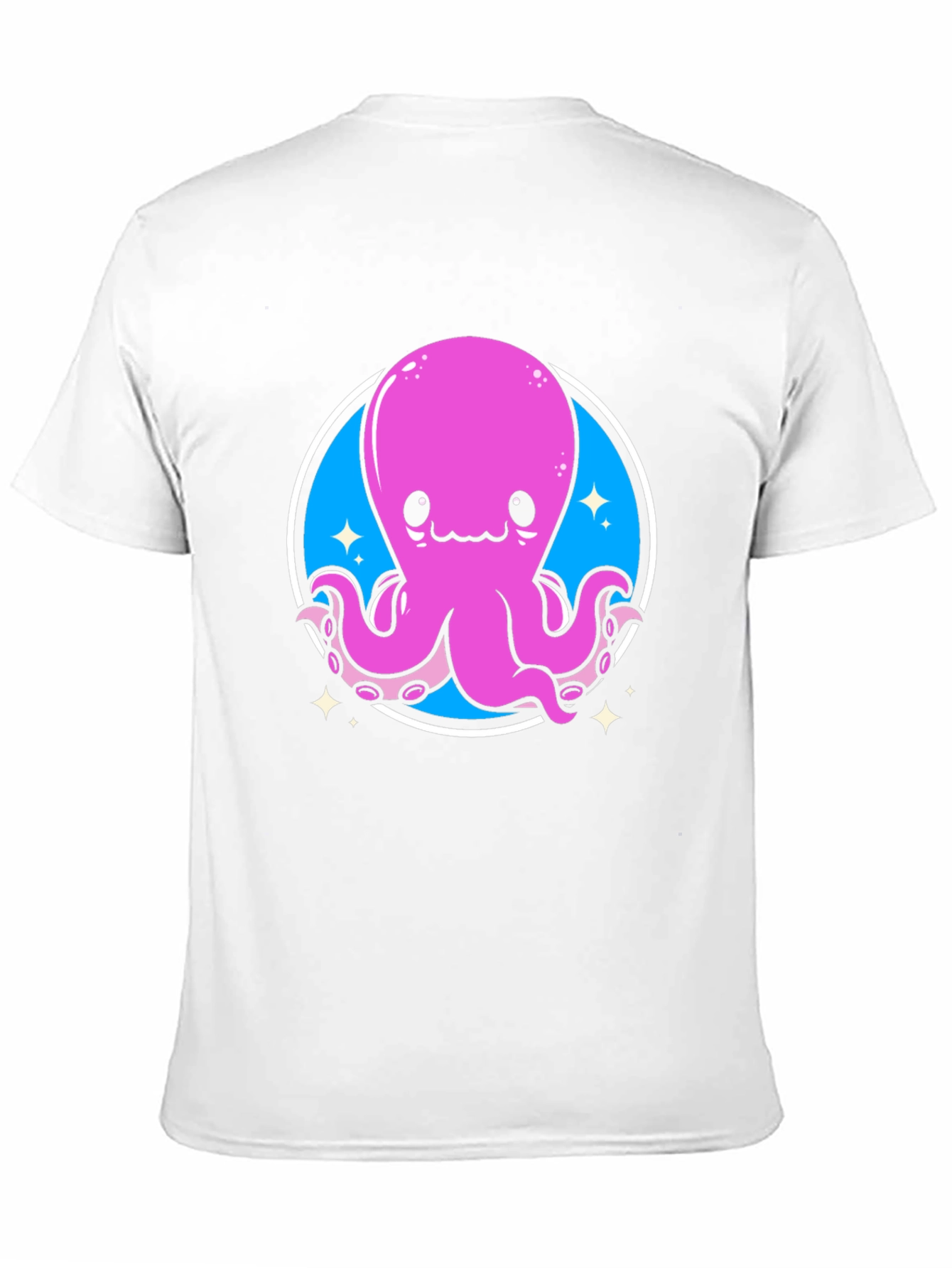 Cute Octopus Graphic Tee - Black Unisex T-Shirt