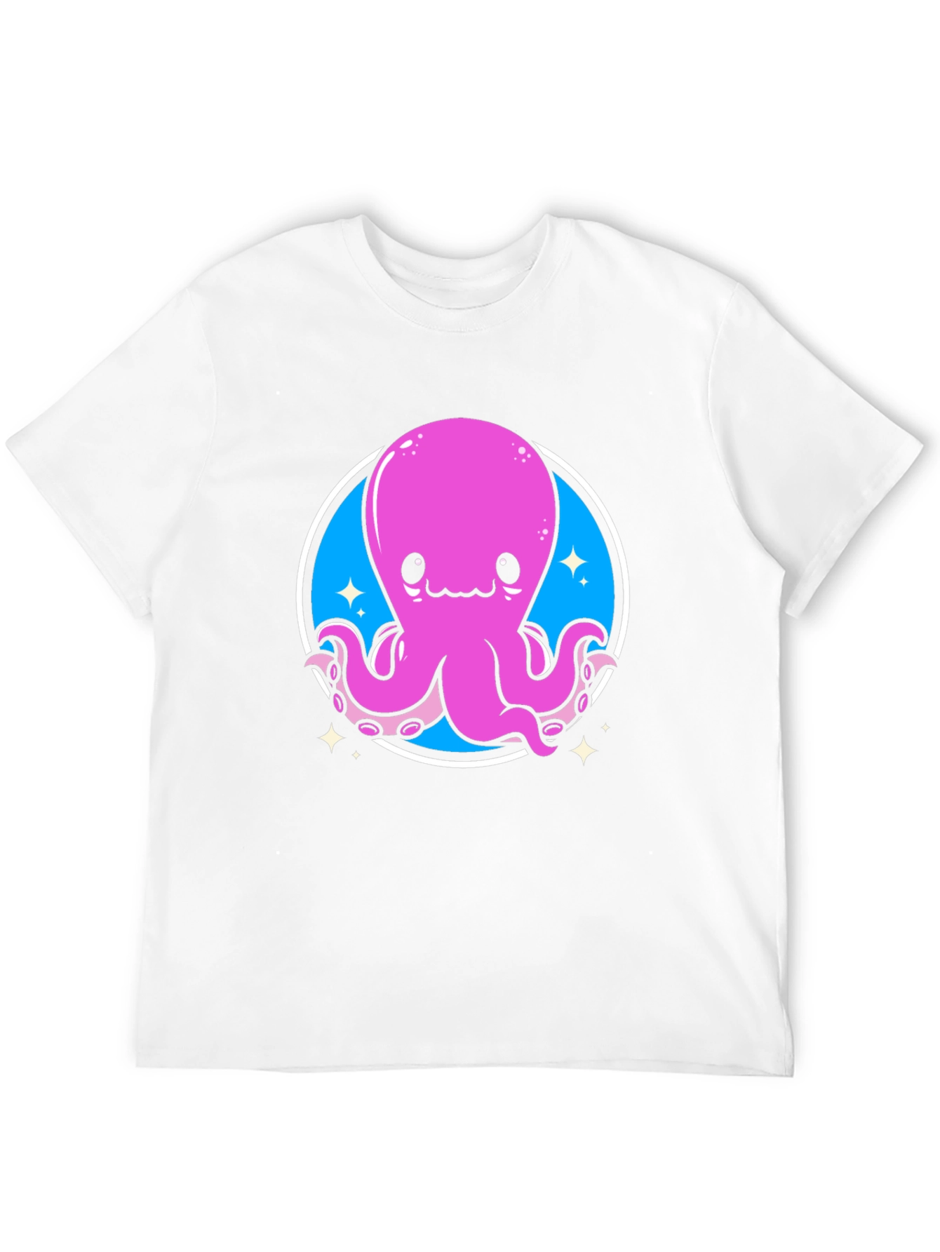 Cute Octopus Graphic Tee - Black Unisex T-Shirt