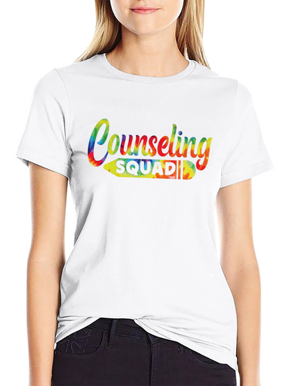 Counseling Squad Tie-Dye Graphic T-Shirt