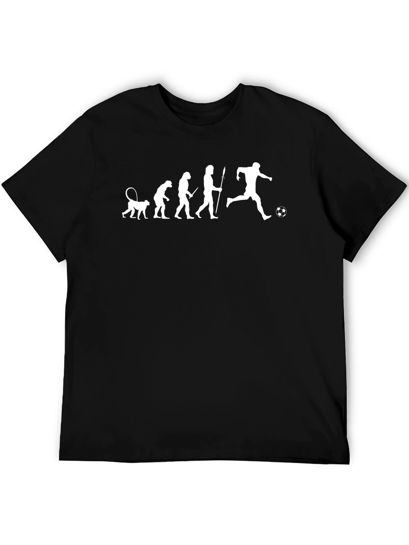 Evolution of Soccer Mens Black T-Shirt
