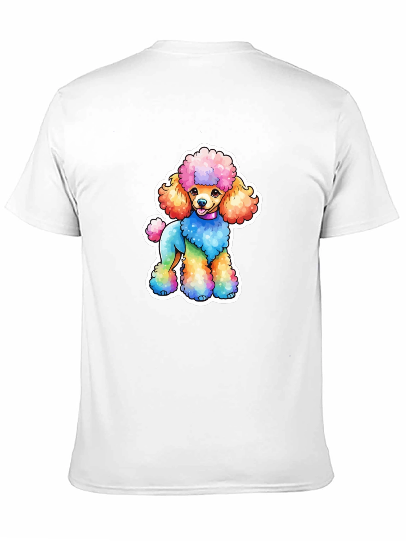 Rainbow Poodle Graphic Tee