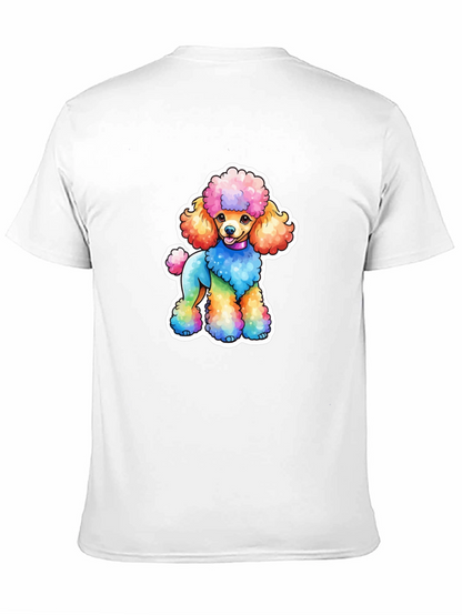 Rainbow Poodle Graphic Tee