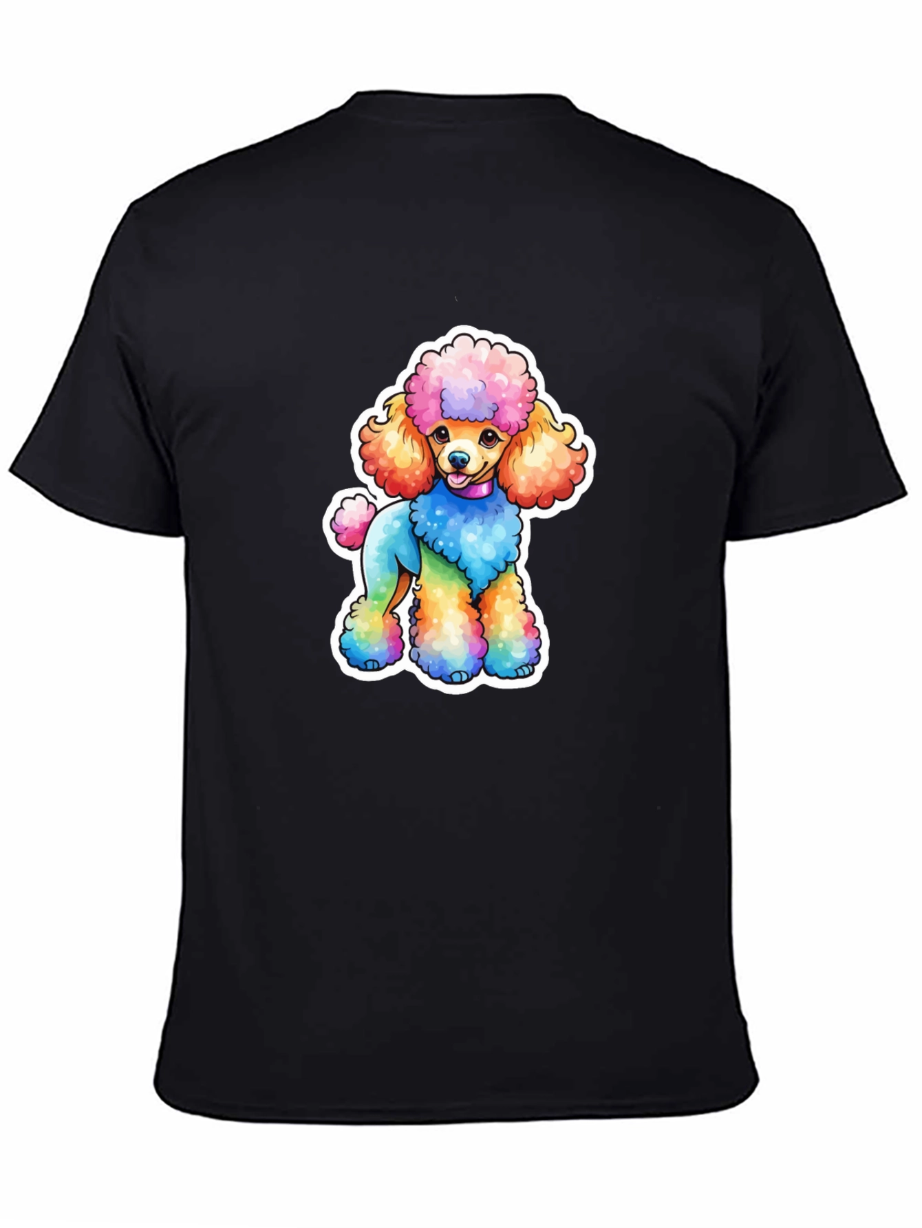 Rainbow Poodle Graphic Tee