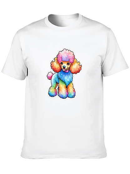Rainbow Poodle Graphic Tee