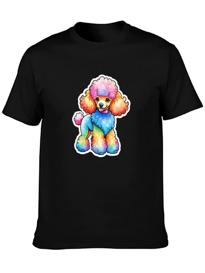 Rainbow Poodle Graphic Tee