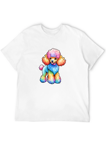 Rainbow Poodle Graphic Tee