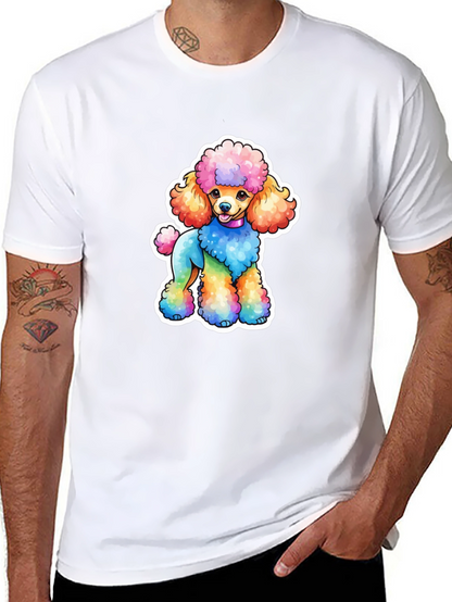 Rainbow Poodle Graphic Tee