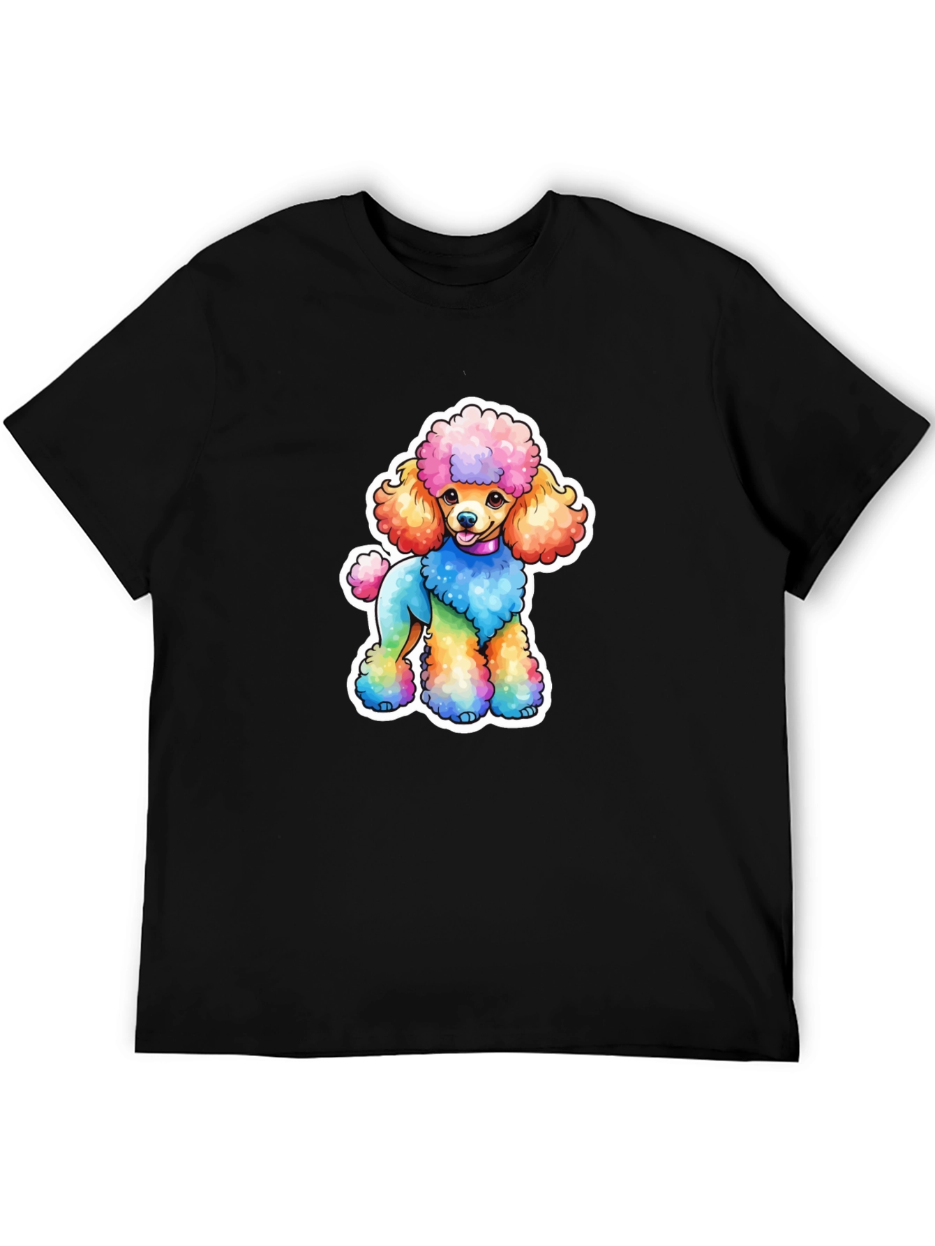 Rainbow Poodle Graphic Tee