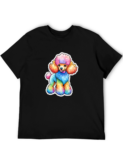 Rainbow Poodle Graphic Tee