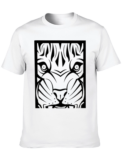 Black Tiger Graphic Tee - Mens Fashion