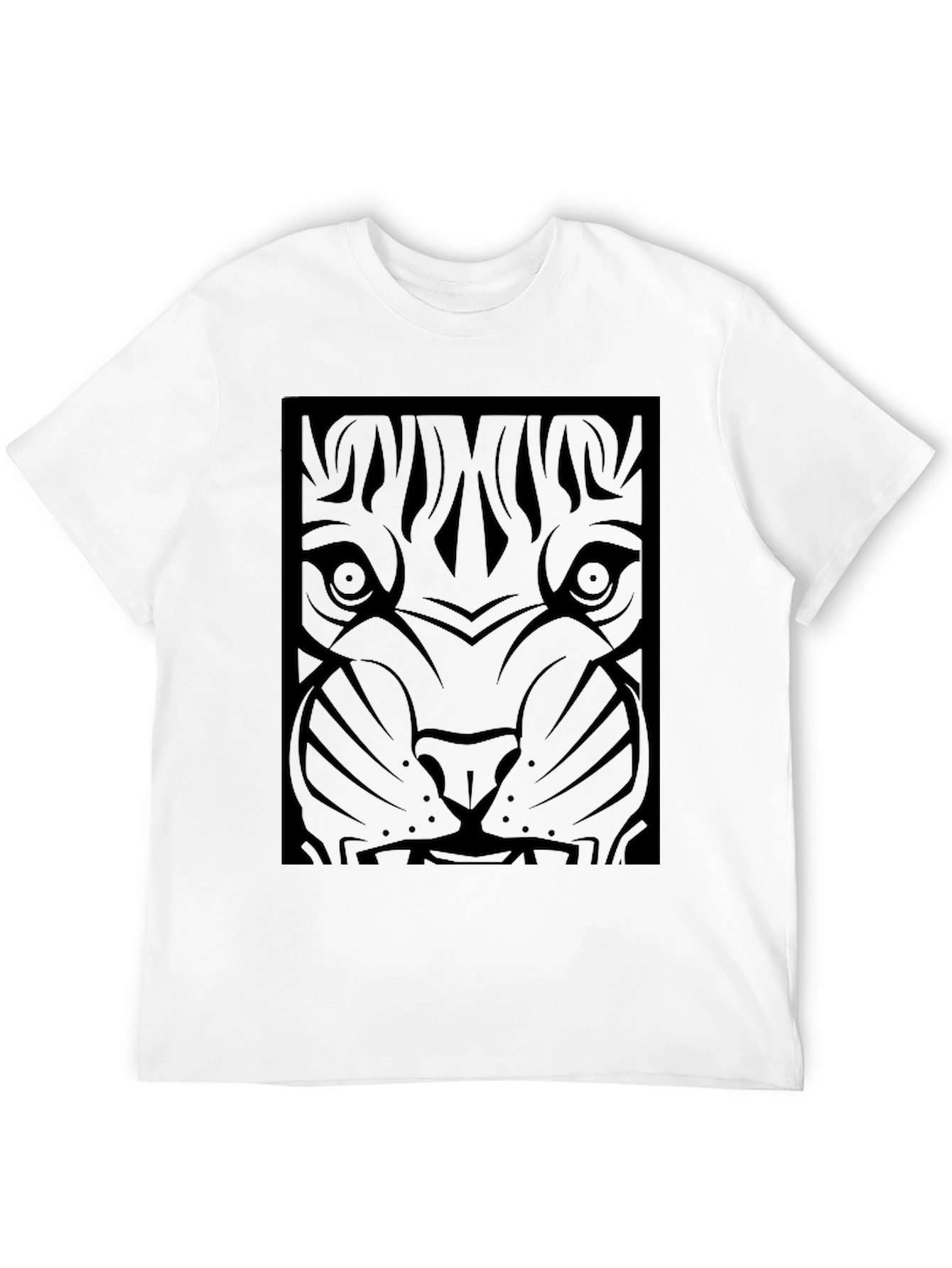 Black Tiger Graphic Tee - Mens Fashion
