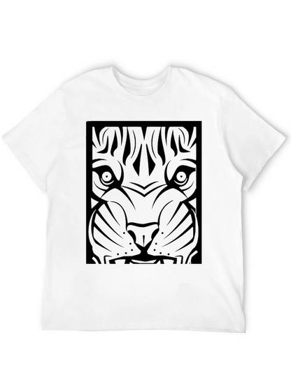 Black Tiger Graphic Tee - Mens Fashion