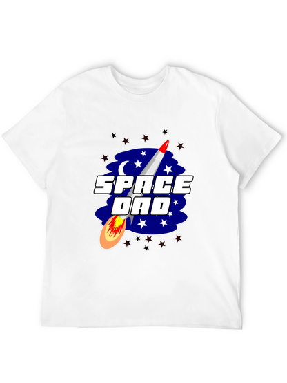 Space Dad Graphic Tee - Rocket Design