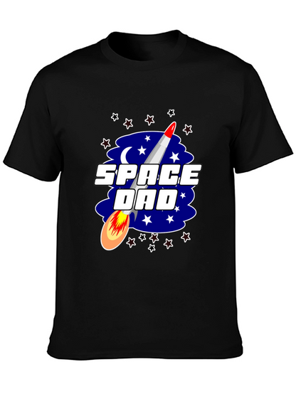 Space Dad Graphic Tee - Rocket Design